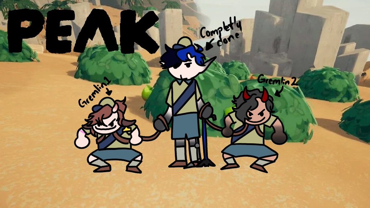 Styxerion's tweet photo. Should probably start announcing my streams before I do them LMAO I'm streaming with @CoweHoweVT and @RainyDayNoahVT at 6pm est today!! I'm gonna eat a rock at the top 🙂‍↕️
--
Art cred @CoweHoweVT
#enpngtuber #peak #peakgame #collab https://t.co/PL1YmjzhrP