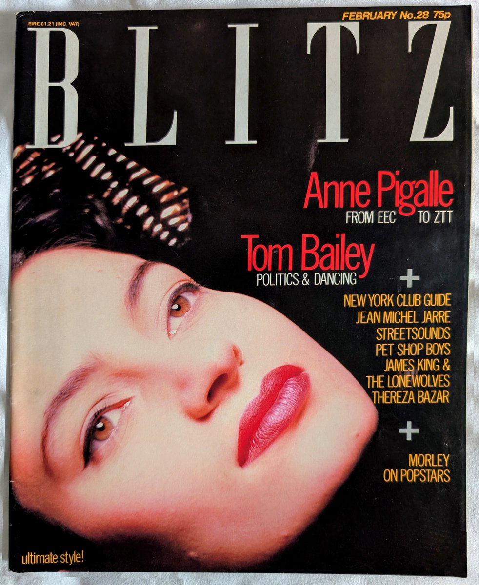 microartsgroup's tweet photo. BLITZ exhib Design Museum London. My art w/ Micro Arts was in BLITZ magazine 1985, a great review. Alongside a New York club guide, Pet Shop Boys, and Beverly Hills Cop... #designmuseum
#blitzclubexhibition #val_ravaglia #VandA
#tate #1980s #computerart https://t.co/o7Bn4sd1IX