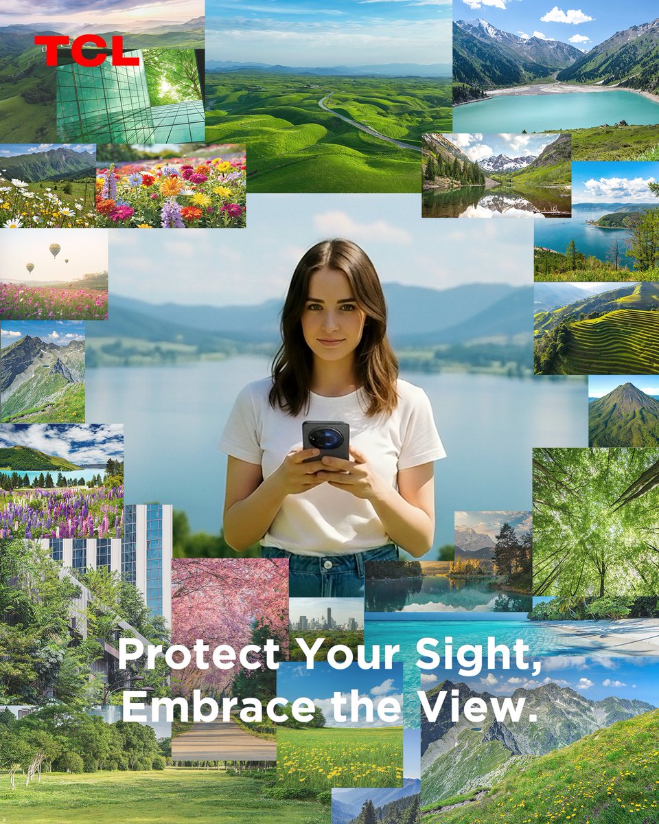TCLMobileGlobal's tweet image. Fatigue? Dry eyes? You’re not alone:

Most digital device users report symptoms of eye strain.

But what if your phone screen could be the solution, not the problem?

This World Sight Day choose:

- Certified High Visual Comfort
- Personal Eye Care Assistant
- Clear Vision, All…