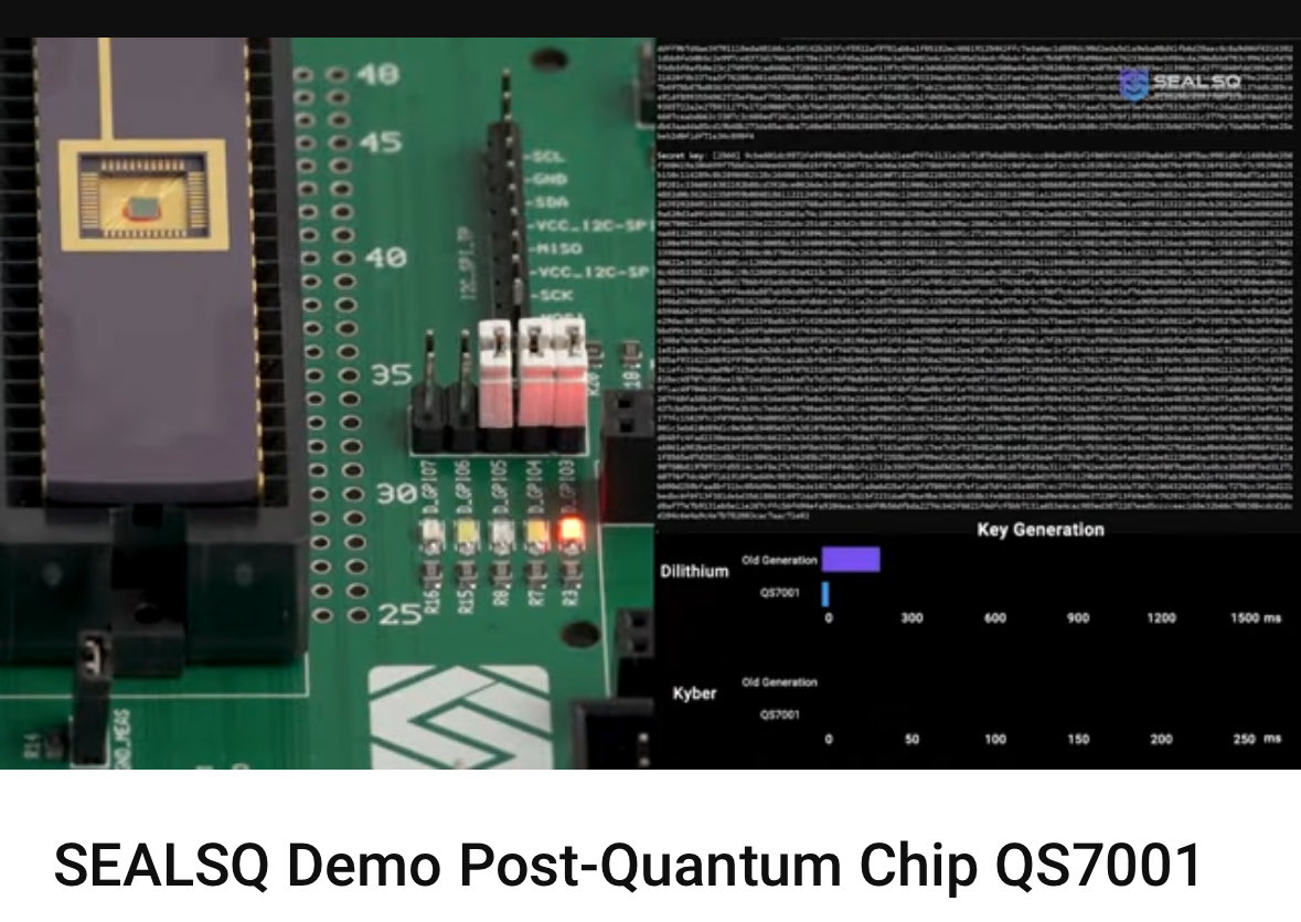 CreusMoreira's tweet photo. @SEALSQcorp $LAES  and Trusted Semiconductor Solutions Partner to Develop “Made in US” Post-Quantum Secure Solutions for US Government and Defense Agencies https://t.co/9alGFL7Ebt

Video  #QuantumShieldchip 
https://t.co/7W67NP1boE https://t.co/dBVDyA4o3N