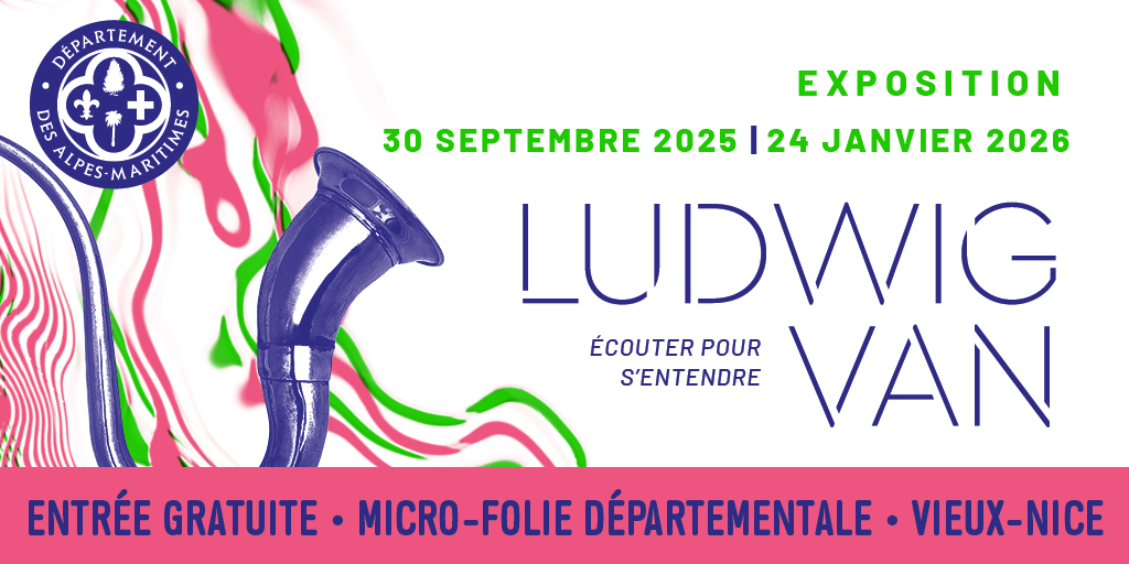 Nouvelle exposition à la Micro-Folie départementale à Nice : LUDWIG VAN – Écouter pour s’entendre 🎶
 
Plongez dans l’univers fascinant de Beethoven, ce compositeur de génie qui, malgré sa surdité, a créé l’une des œuvres les plus célèbres au monde : l’Ode à la joie, devenue