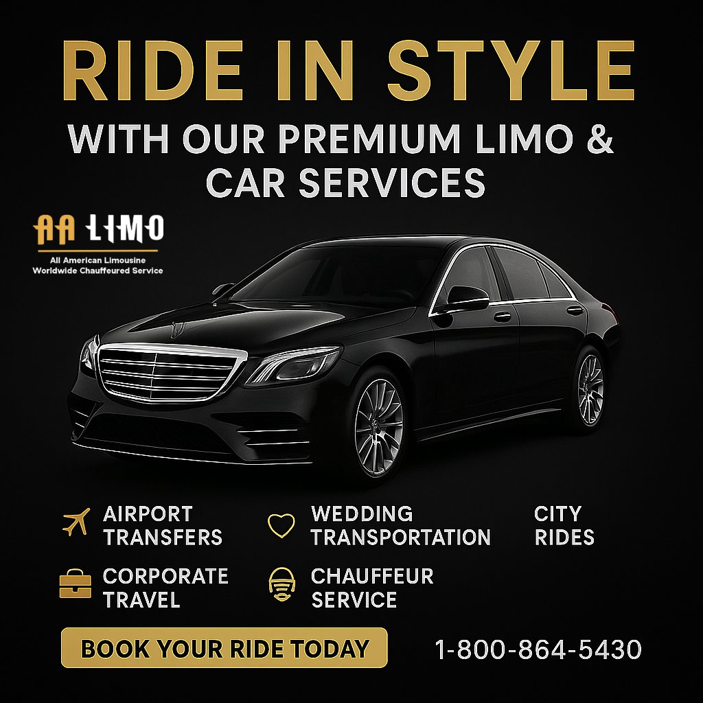 AALimoWw's tweet image. At AALimoww, we turn every ride into a refined experience. From airport transfers to weddings and corporate events, our premium limo service ensures comfort, class, and absolute reliability.
📞 1-800-864-5430
🌐  aalimoww.com

#AALimoww #ChauffeurServiceNYC #CityRides