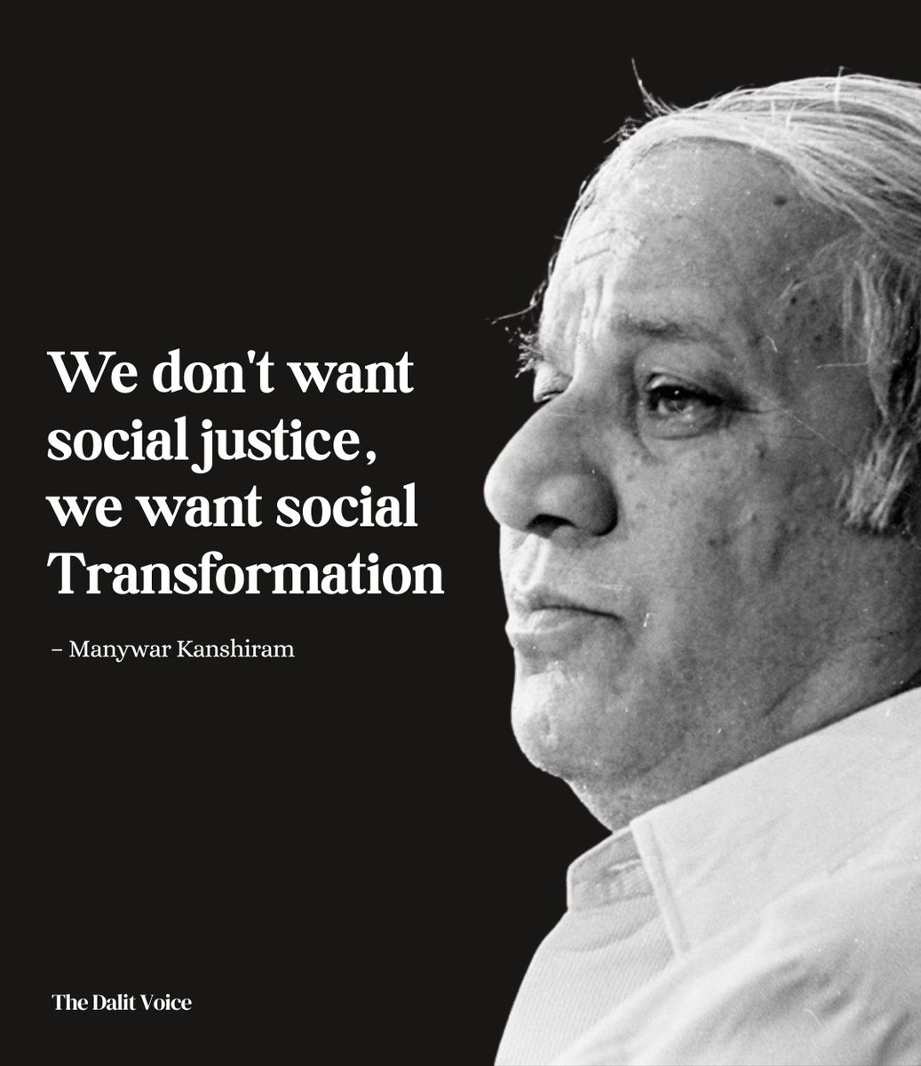 “He turned awareness into revolution, and followers into leaders. Salute to Manyawar Kanshi Ram — the architect of Bahujan empowerment.”