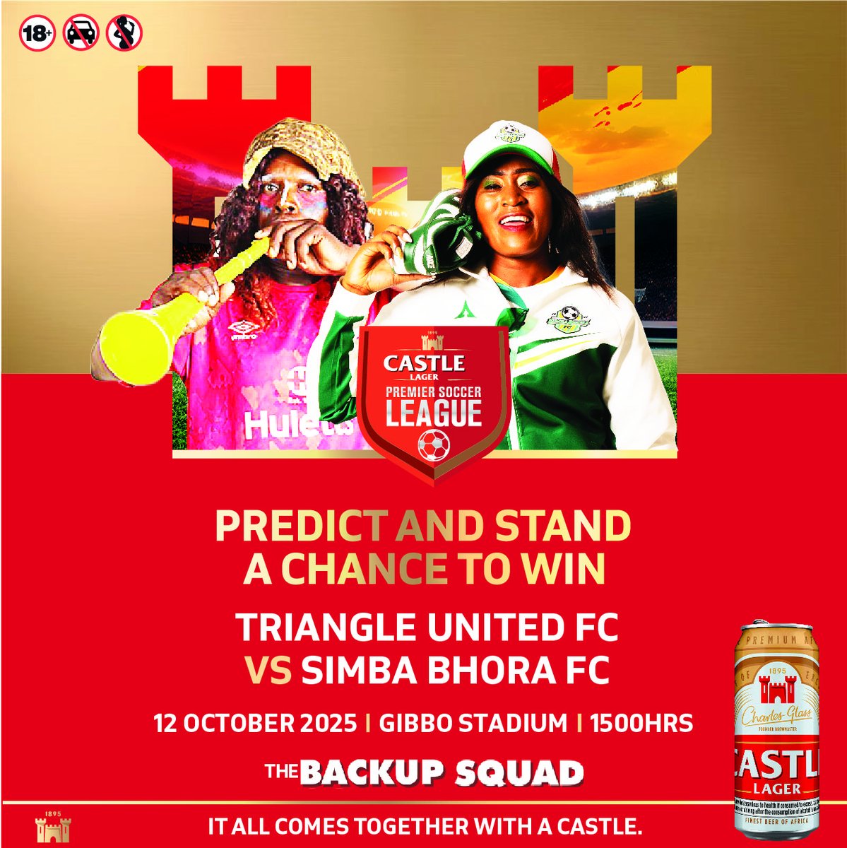 PREDICT AND STAND A CHANCE TO WIN! Stand a chance to win ONE of TEN cases to share with your #BackupSquad! Simply tell us which team will win or if the match will end in a draw!