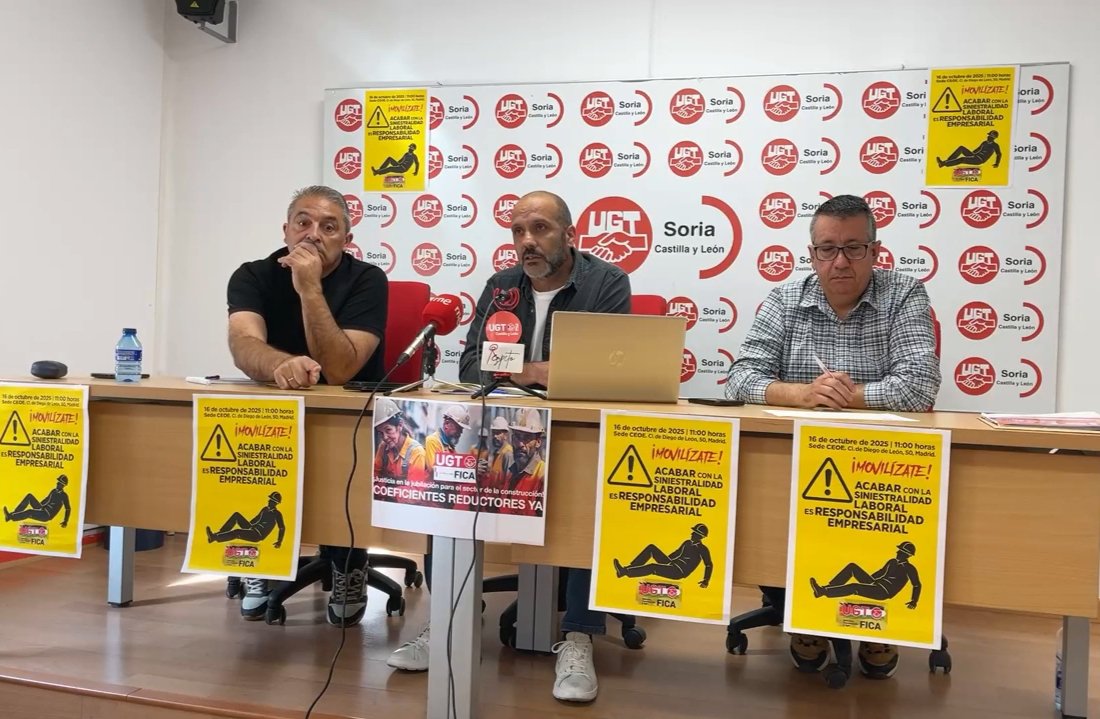 📍Hoy en #Soria hemos denunciado los datos intolerables en cuanto a la accidentabilidad en el Sector de la Construcción
🗣️ "No es de recibo que una persona mayor de 60 años esté subida en un andamio ".
👉 Exigimos:
#CoeficientesReductoresYa
sorianoticias.com/noticia/2025-1…