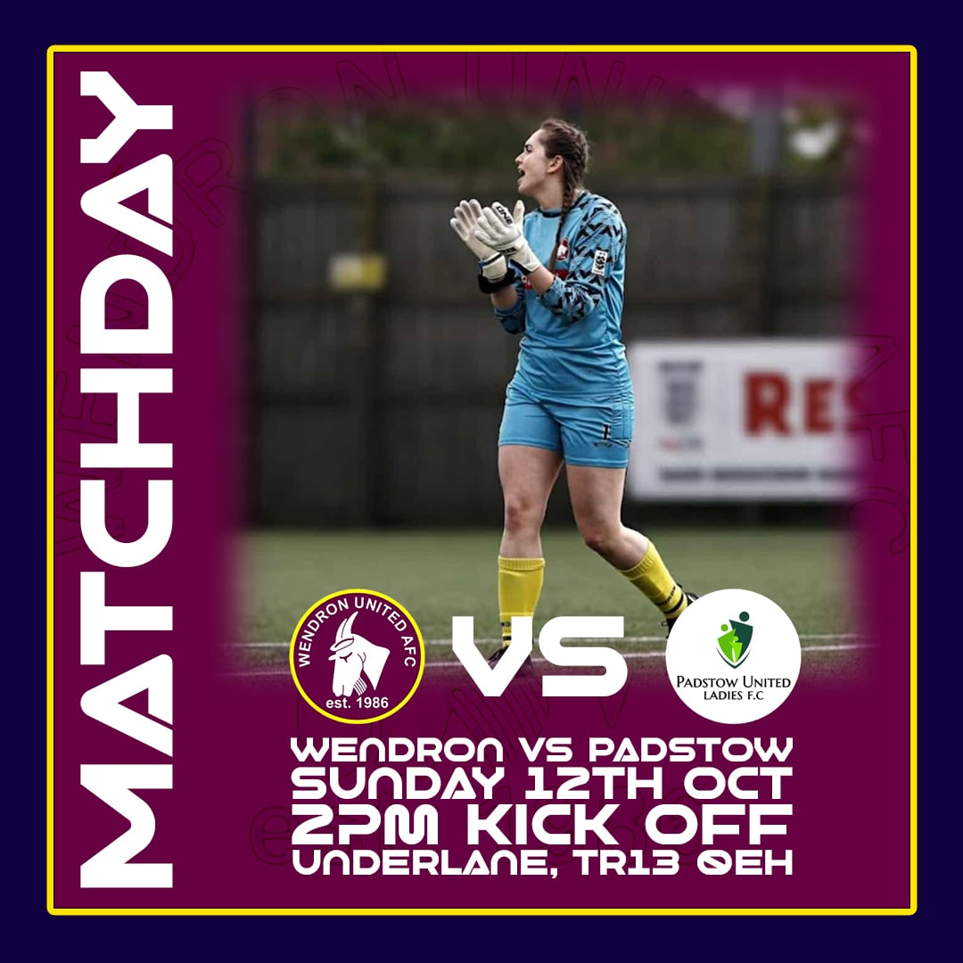 - MATCHDAY -

After a weekend off last weekend, we now look forward to getting back into the action as league leaders Padstow ladies visit Underlane in the <a href="/TheCWFL/">CWFL</a>!

<a href="/Cornishfootball/">Dave Deacon</a>
<a href="/WendronUtdAFC/">Wendron United AFC</a>