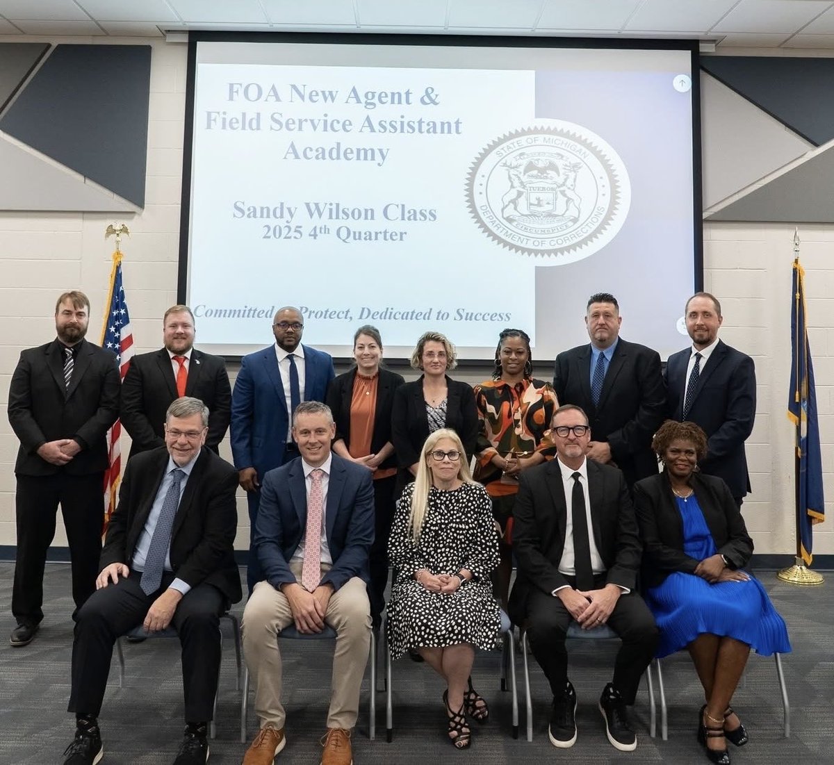 MDOCFOA's tweet image. FOA welcomes the Sandy Wilson class!  New agents and a Field Service Assistant took the oath of office on 10/03/25.  #Purpose #WhatYouDoMatters