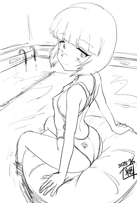 #無言で競泳水着をあげる見た人もやる 