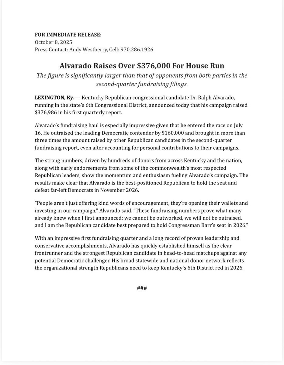 Race for Kentucky’s 6th Congressional District starting to heat up.