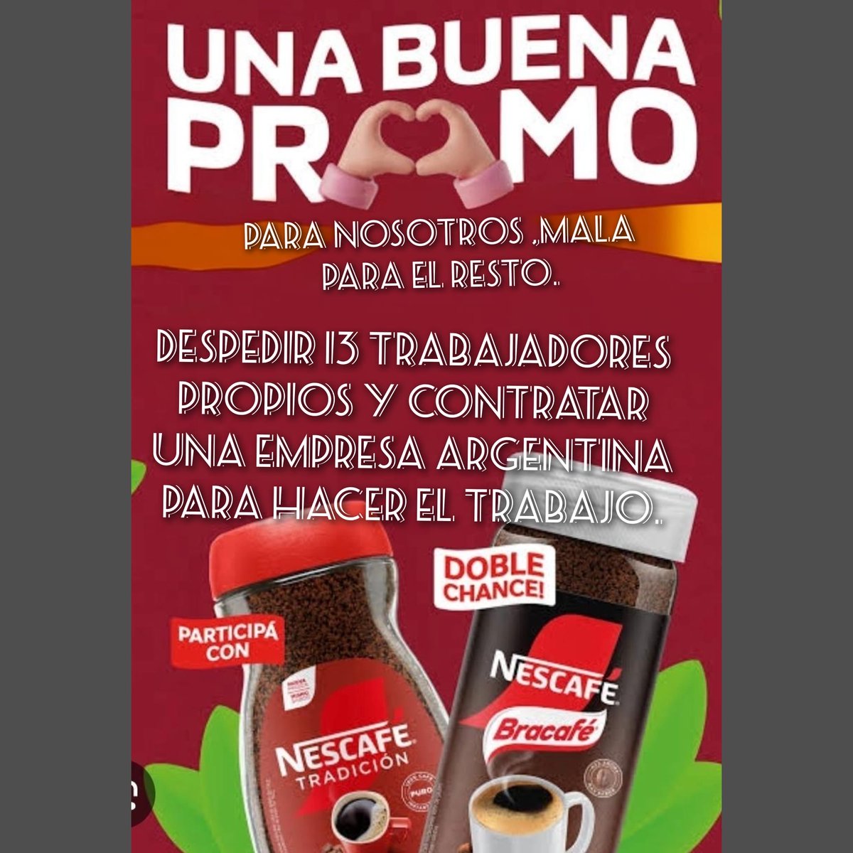 stn1325's tweet photo. #Nestle #Uruguay #Despidos https://t.co/GEsZixcbow