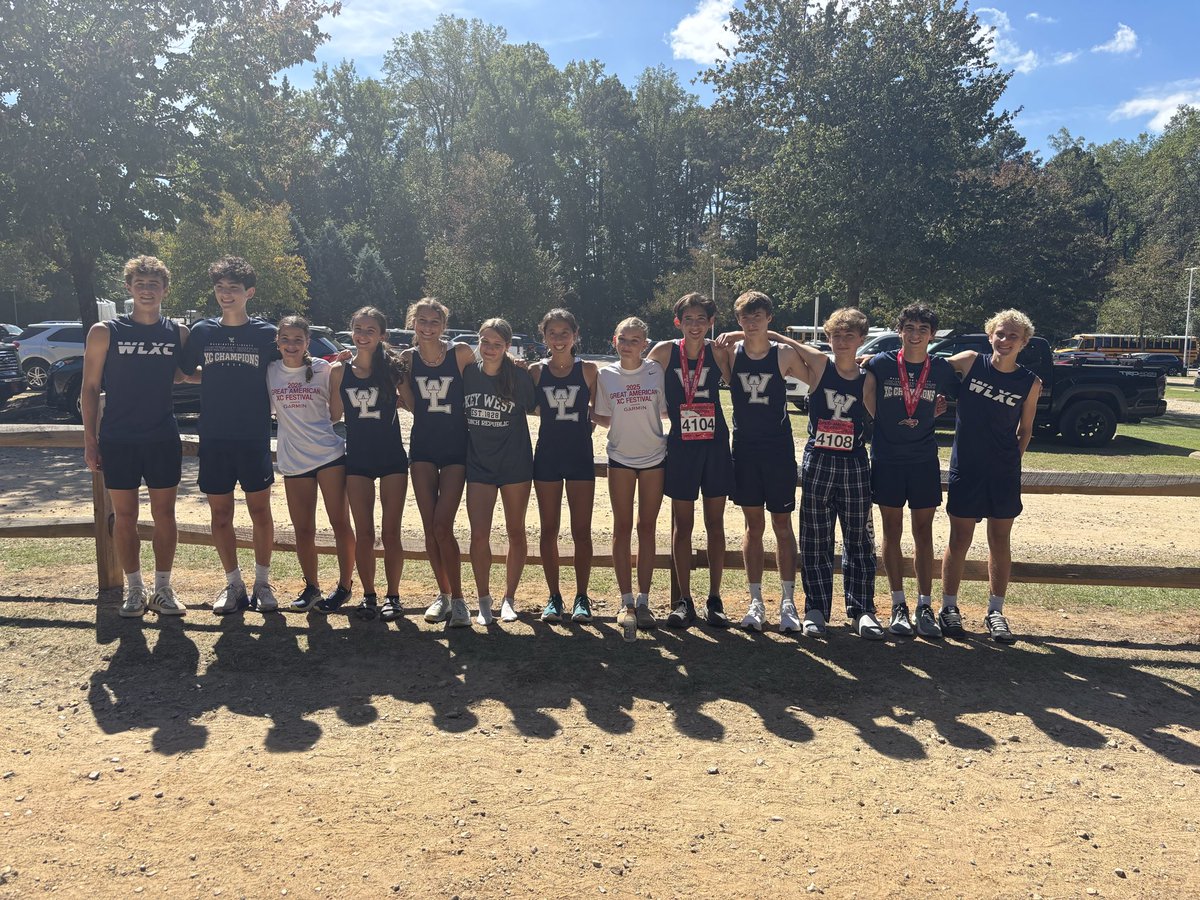 Strong showing by girls and boys squads at the Great American XC Festival in NC over the weekend! <a href="/WLHSAthletics/">Generals</a>