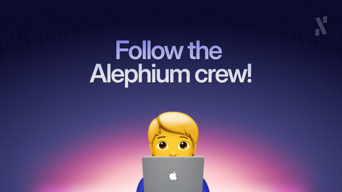 alephium's tweet image. Meet the Proof-of-Less-Work(ers) 👀
Some of our agile team can be found right here on X. Many of them even post regular updates, sharing interesting content and cheering for all of @alephium’s wins.
Now would be a great time to $ALPH follow our core team of multi-skilled Web3…