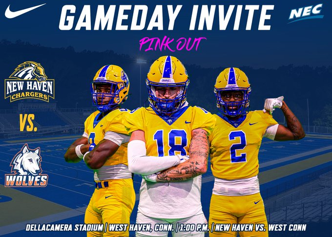Thank you <a href="/CoachRGhanim/">Ricky Ghanim</a> For the invite to a game!! Cant wait to be on campus. <a href="/Coach_A_Brunori/">Adrian Brunori</a> <a href="/UNewHavenFB/">New Haven Football</a> 
<a href="/RalphieC2/">Ralph Cinque</a> <a href="/CoachFrankOL/">Frank Coccaro</a> <a href="/RecruitClifton/">Clifton Football</a>