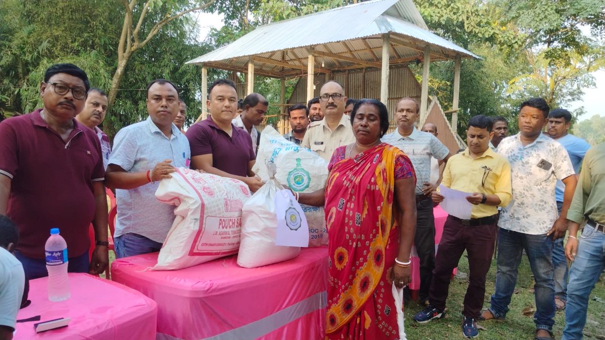 Supply of resources by all the departments to the people of flood affected areas to restore normalancy under Tufanganj subdivision. Sharing some snaps regarding.
