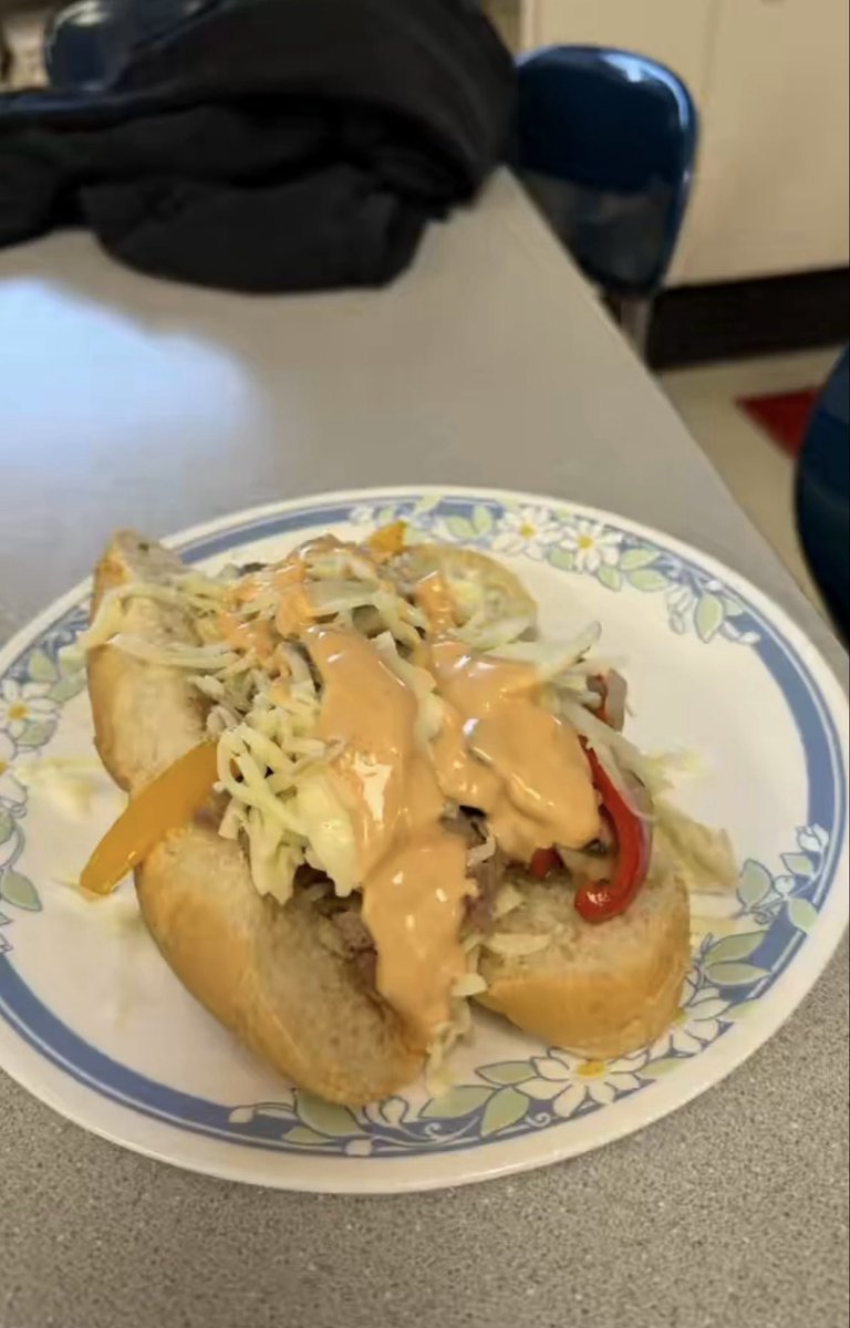 Kitchen 1’s cheese steak.🫣 Vote on Dr. <a href="/ABMilliren/">Dr. Angie Berna Milliren</a>’s page! May the best cheese steak win!