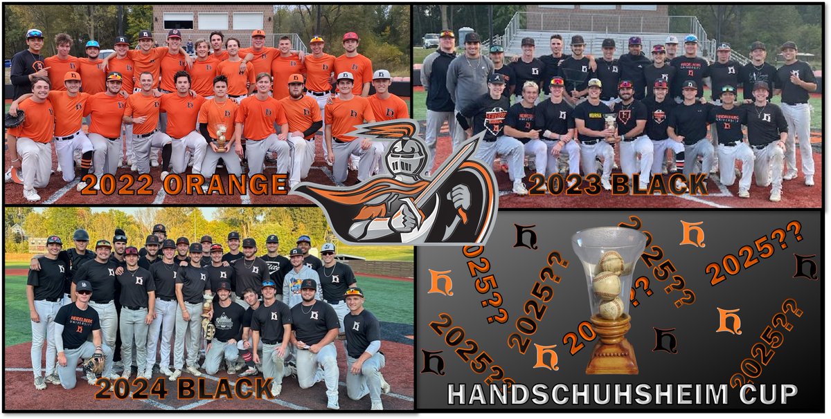 Oct. 9, 2025-the day when a group...nay...A TEAM...reaches the pinnacle of <a href="/BergBaseball/">Heidelberg Baseball</a> Fall Performance! Raising the coveted Handschuhsheim🏆, as the CHAMPIONS before have done. Will⚫️prevail? Will🟠rise? Who will come out of Peaceful Valley winners of the Battle of Heidelberg?