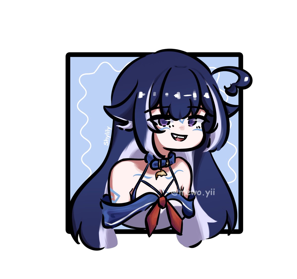 mewo_yii's tweet image. Shylily sticker 💙

#ShylilyArt