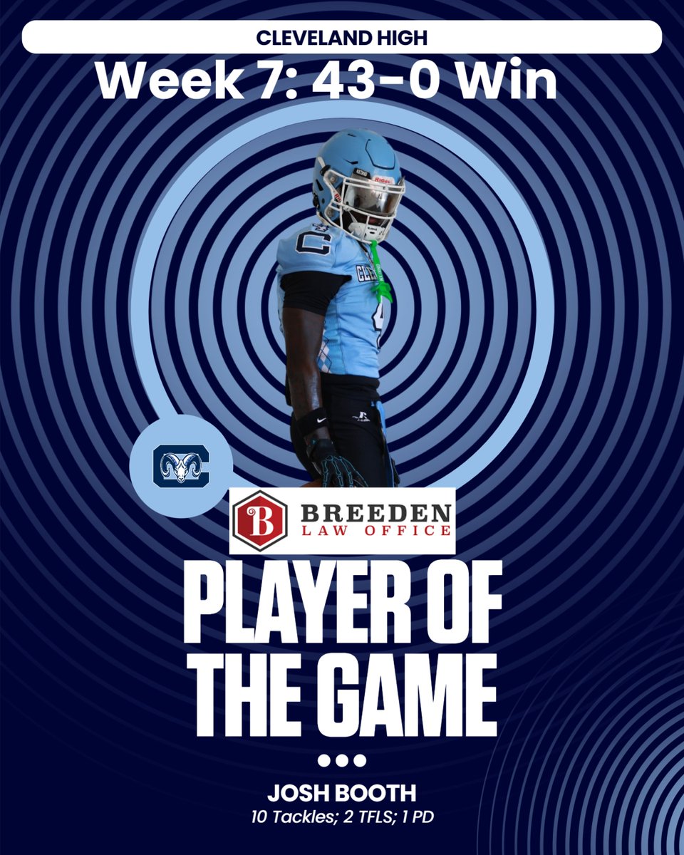 cvhsftbl's tweet photo. Congrats to @Joshbooth_4 on being named our @BreedenLawNC  Player of the Game for our Week 7 43-0 win over Fuquay-Varina! https://t.co/XCEfZel1xC