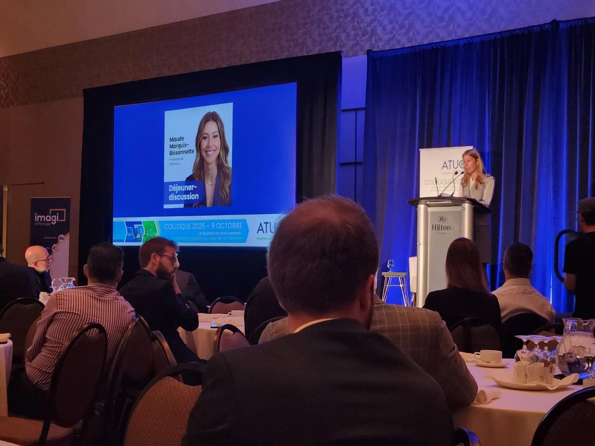 L’Alliance TRANSIT est au colloque de l’ <a href="/atuq3/">atuq3</a> aujourd’hui! « Gatineau fait sa part avec la taxe sur l’immatriculation, on croit au développement de l’offre de service de transport collectif. On vise 5% pour la prochaine année » -Maude Marquis-Bissonnette, mairesse de Gatineau
