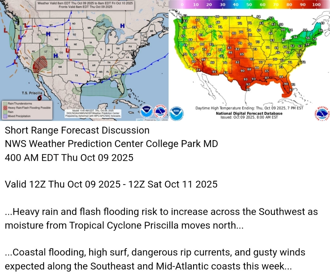 CoCoRaHS_KYJC6's tweet image. Here&apos;s today&apos;s forecast map and today&apos;s high temperature map. Check out the @NWS site for more National Forecast Maps weather.gov/forecastmaps #weather #wx #TheOutPost  #Forecast #precipitation #Temperature