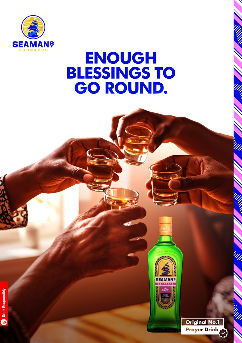 SeamansSchnapps's tweet image. Every bottle shared tells a story and seals a prayer answered. Who do you choose to share your blessings with?

#SecureMoreAssuredBlessings
#OriginalNo1PrayerDrink
#SeamansSchnapps
#AnsweredPrayers
#AduraAgba
#EkpereAzaraAza