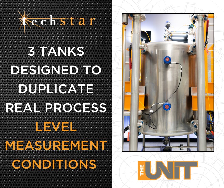 TechStarIS's tweet image. THE UNIT is a fully functioning training system with 3 tanks designed to duplicate real process conditions. From Radar to Guided Wave to Level Switches, your team can train on live equipment & gain experience that transfers directly to the field: na2.hubs.ly/H01tvjh0