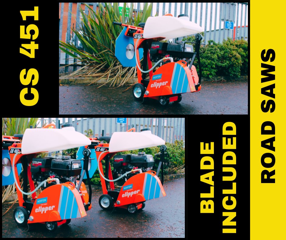 Want a great deal on a high-quality road saw? 🙋‍♂️

The Clipper CS451 Road Saw is carefully designed to balance optimum performance with user comfort. Complete with a blade, so you can start cutting immediately! ⚙️

📞 02890 640 972 
📧Paul.McDowell@Breezemount.net