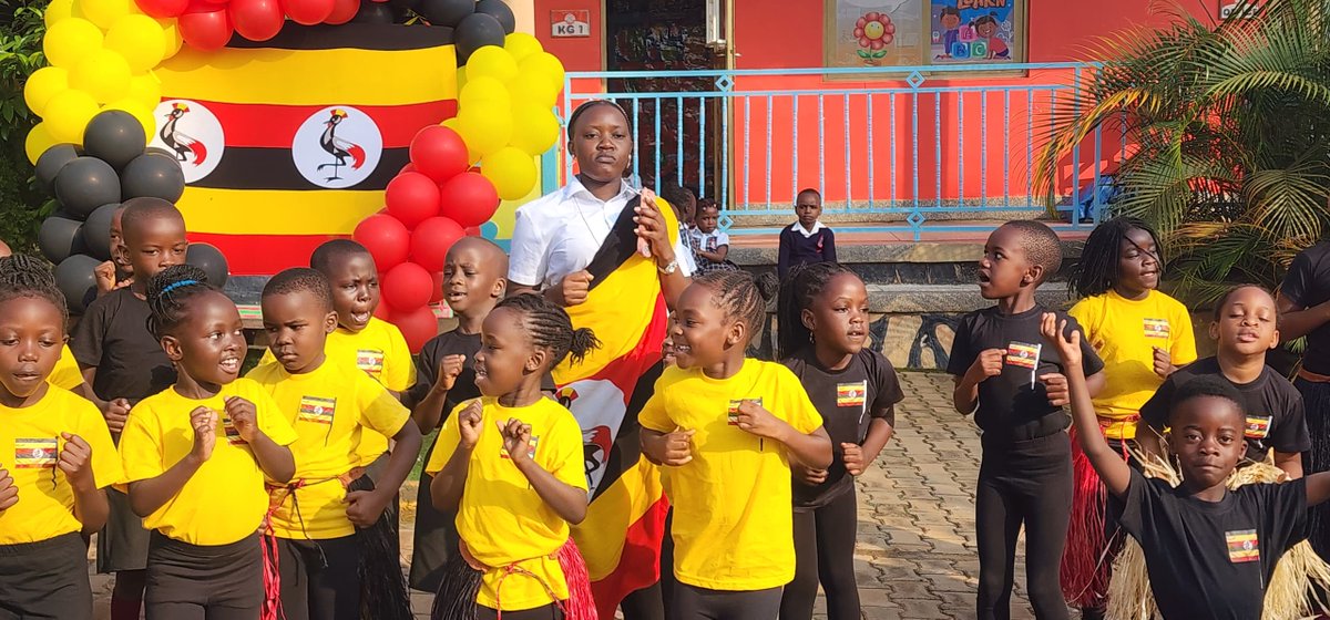 Springvillejr's tweet image. ooray! 🎈 It’s Uganda’s Independence Day!
We, the Springville Juniors, celebrate our beautiful country — full of hope, joy, and dreams for the future! 🇺🇬✨