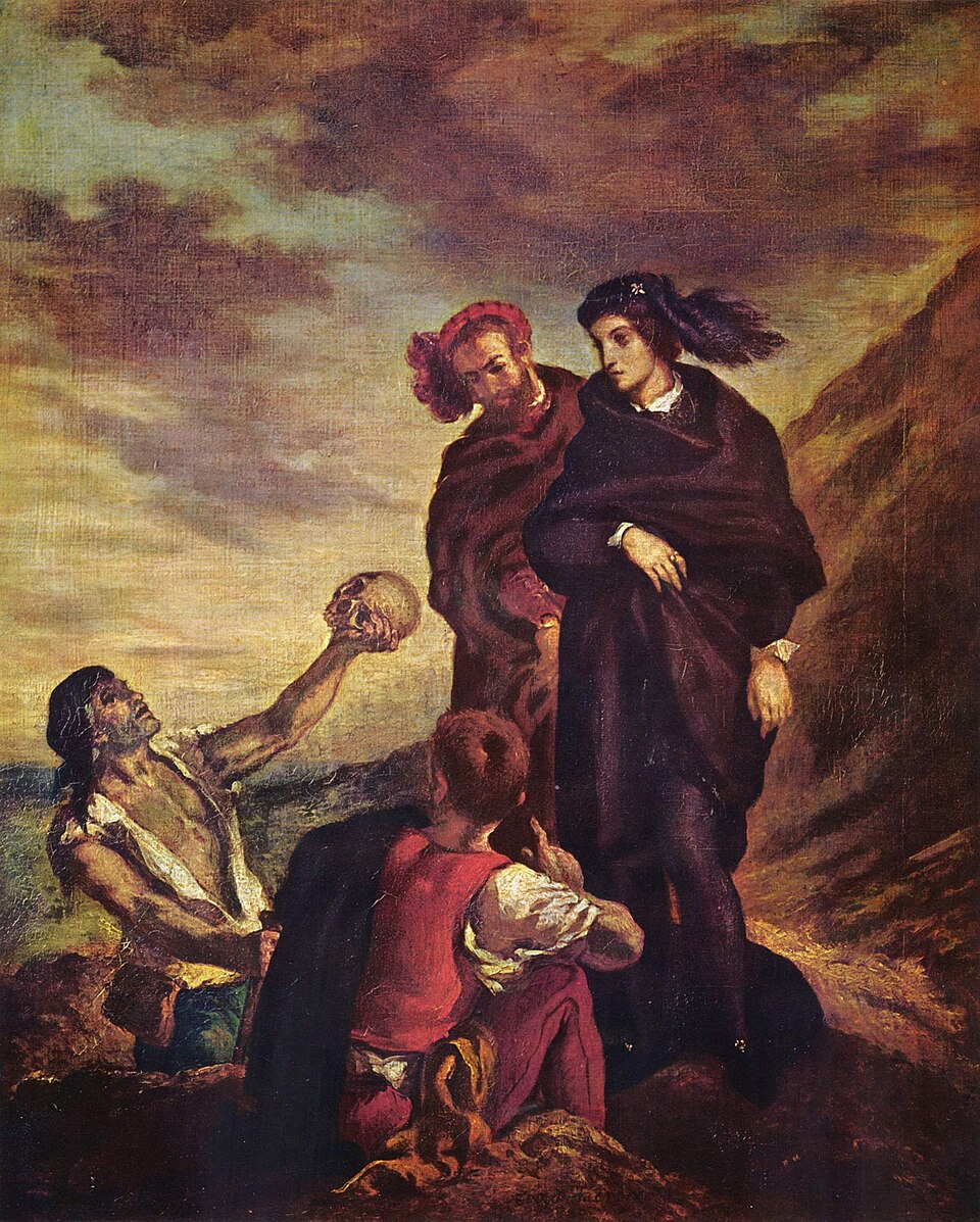 "Hamlet" é, de todas as obras do teatro moderno, a que exerce o fascínio mais persistente — e implacável. A tragédia do príncipe dilacerado entre a reflexão e a ação atravessa os séculos como um espelho oblíquo, turvo, fissurado da condição humana, no qual cada época descobre