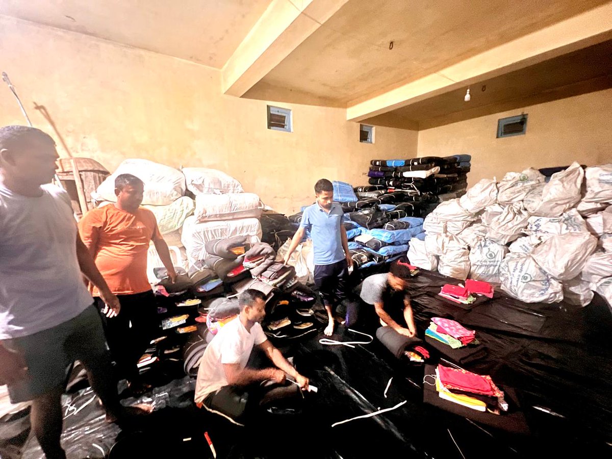 Preparation of Relief Materials for Flood affected families <a href="/egiye_bangla/">Egiye Bangla</a> <a href="/DMCoochbehar/">DM CoochBehar</a> <a href="/sdotufanganj/">SDO Tufanganj</a> <a href="/GoWestBengal/">Government of West Bengal</a>
