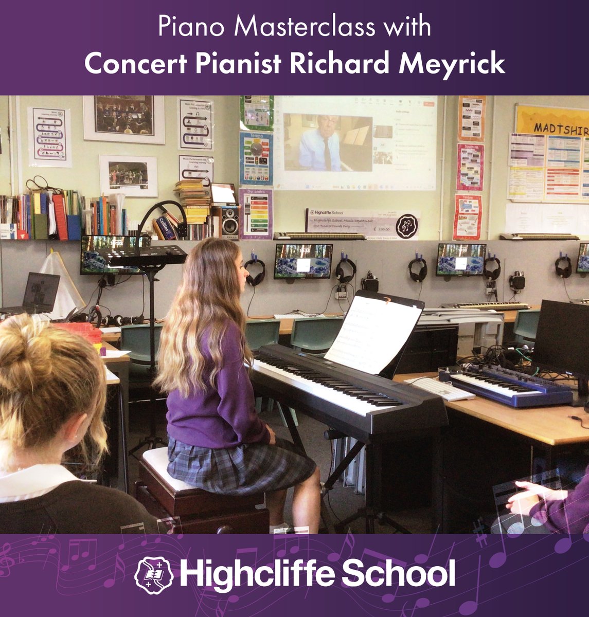 Piano Masterclass with Concert Pianist Richard Meyrick

Thank you to concert pianist Richard Meyrick for delivering an inspiring and helpful masterclass to our year 9 - 11 Music students. Some amazing up and coming talent on display today - well done!

<a href="/HighcliffeMusic/">Highcliffe Music</a>
