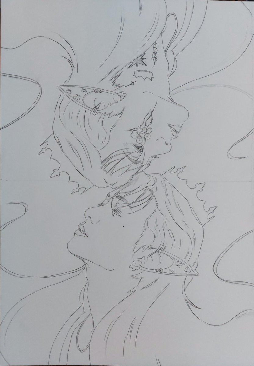 Gw3nMaryJ0n3s's tweet photo. So I finished my sketch for the background, have revised the first sketch, fixed some small remaining mistakes and I'm now done with the final sketch.
#ACE #parkjunhee #JUNHEE #Choice #choicecreations #CLOVER #FirstDayAndNight
#ChoiceClover
@official_ACE7
@official_junhee https://t.co/dNCpmjqe7x