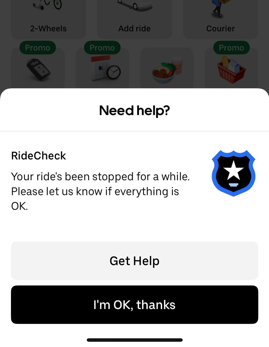 All good Uber, just a motorcade!