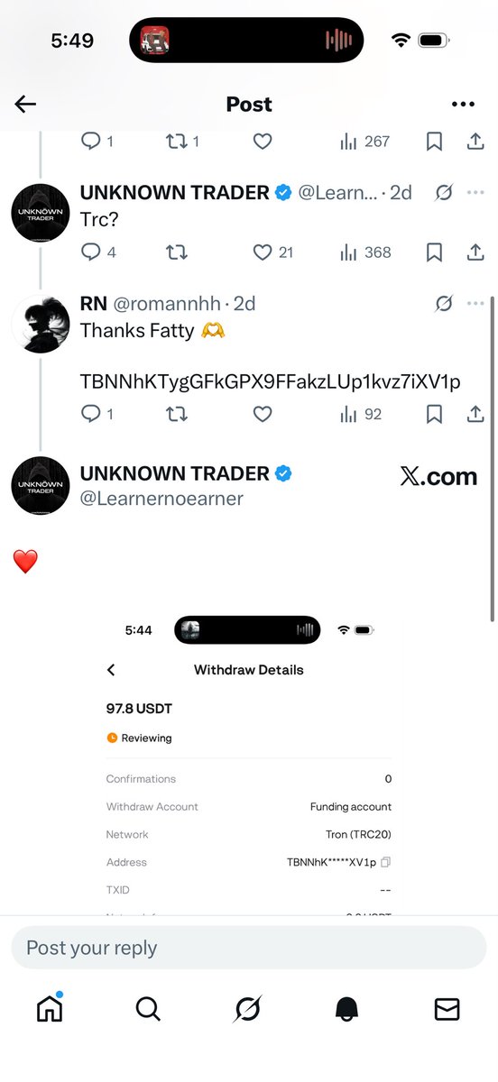UNKNOWN TRADER tweet media