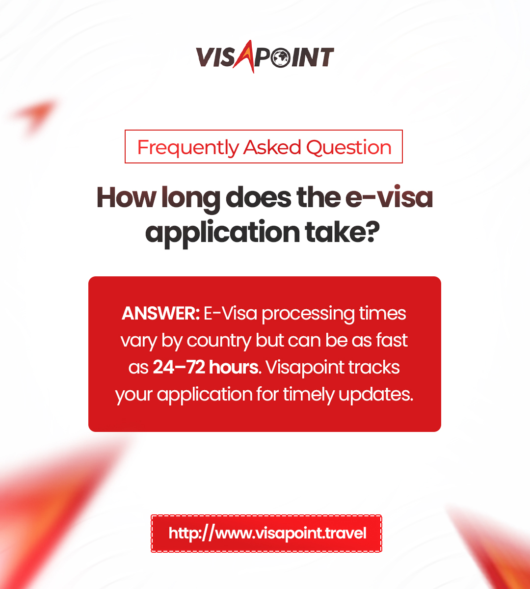 VisapointTravel's tweet image. Fast, digital, secure. e-Visa approvals in days
Think e-visa, think Visapoint

#visapoint #evisaapplication #visaapplication #visaapprovals #evisa