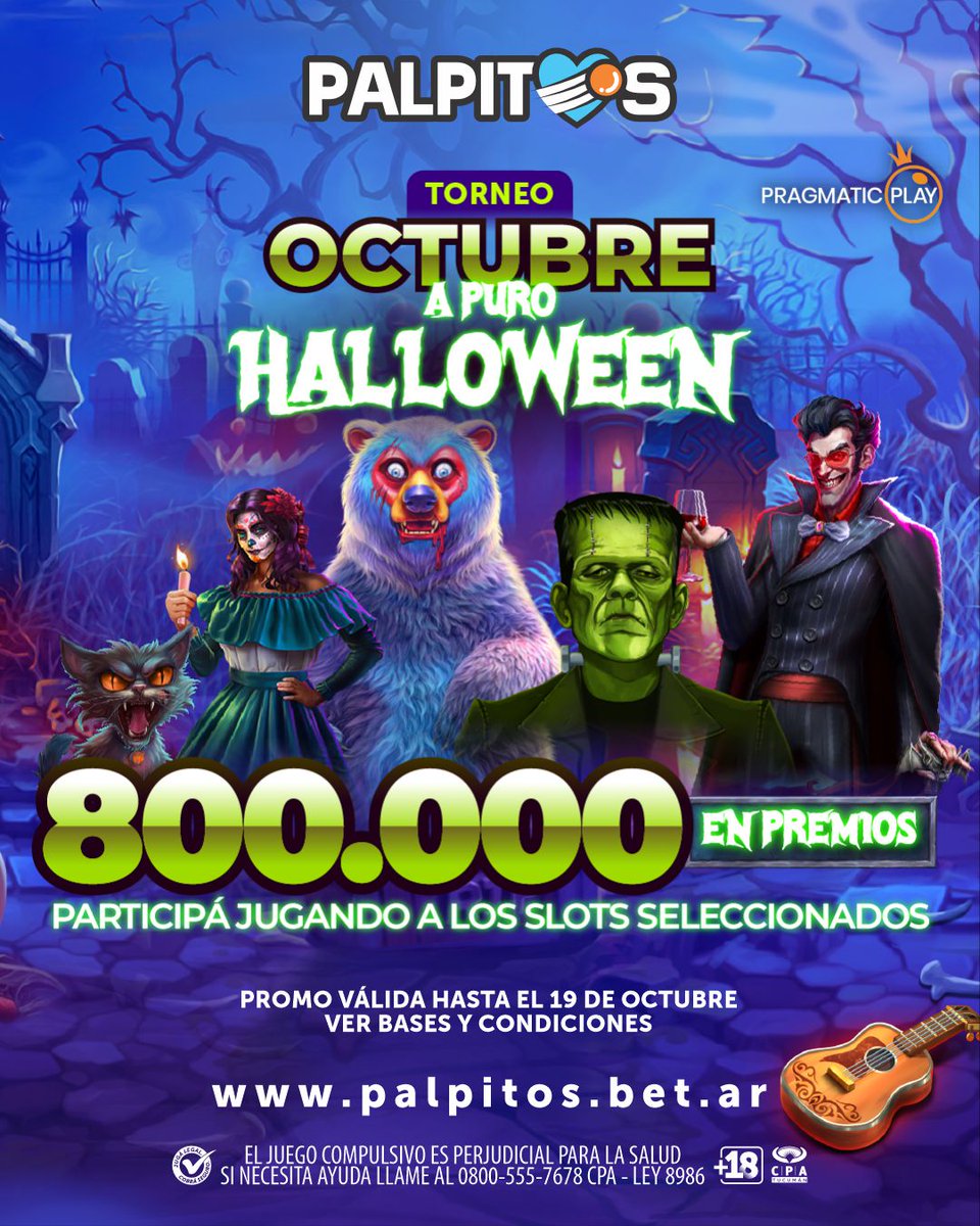 😱¡#OctubreAPuroHalloween en Pálpitos! 🎃🧛‍♂️
➡️ n9.cl/es/r/uewj0f
