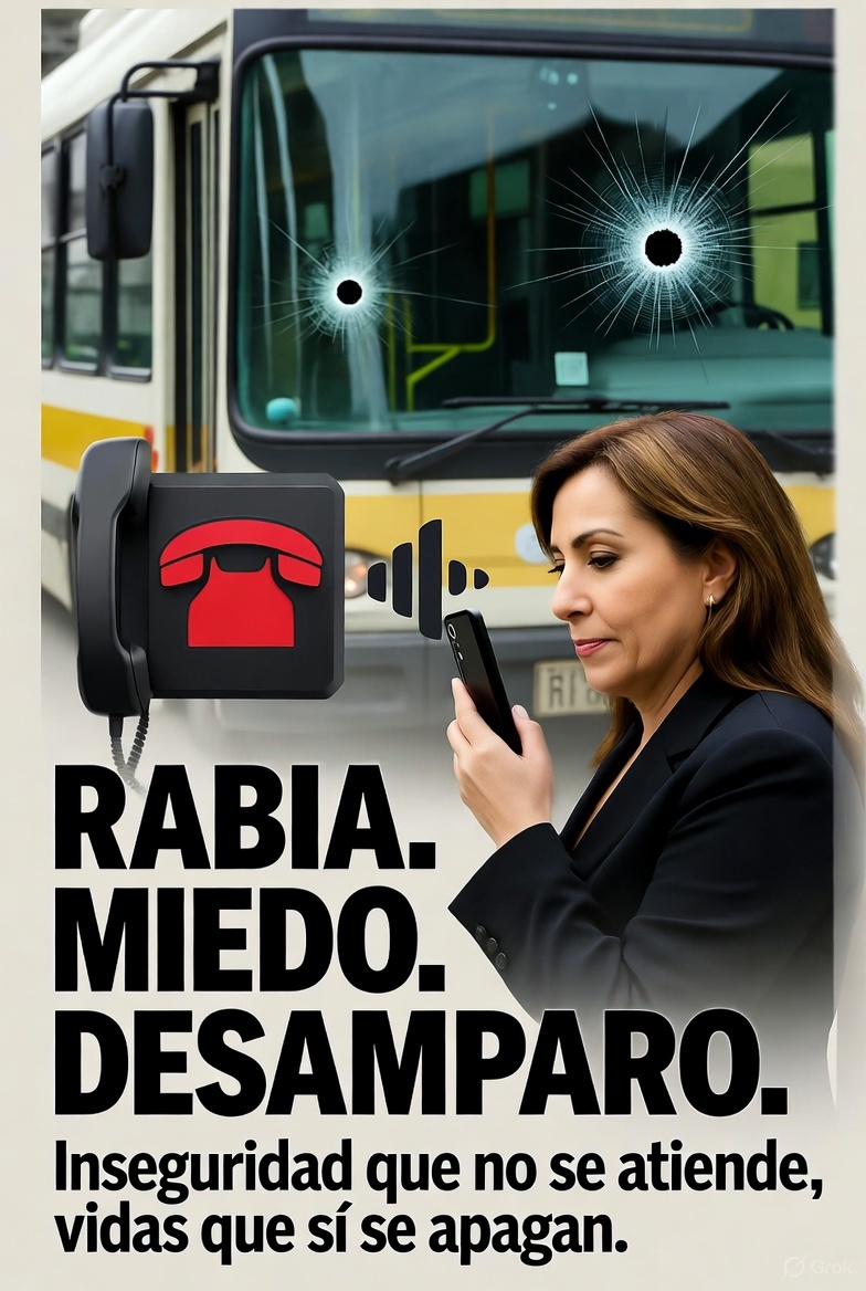 Nos piden que no contestemos mientras los estallidos sacuden barrios y los choferes caen por no pagarle al crimen. Nos dicen que la culpa es del ayer, que hoy ‘la economía mejora’. Queremos presencia real, investigación seria. Basta de discursos: protejan la vida, ahora!!