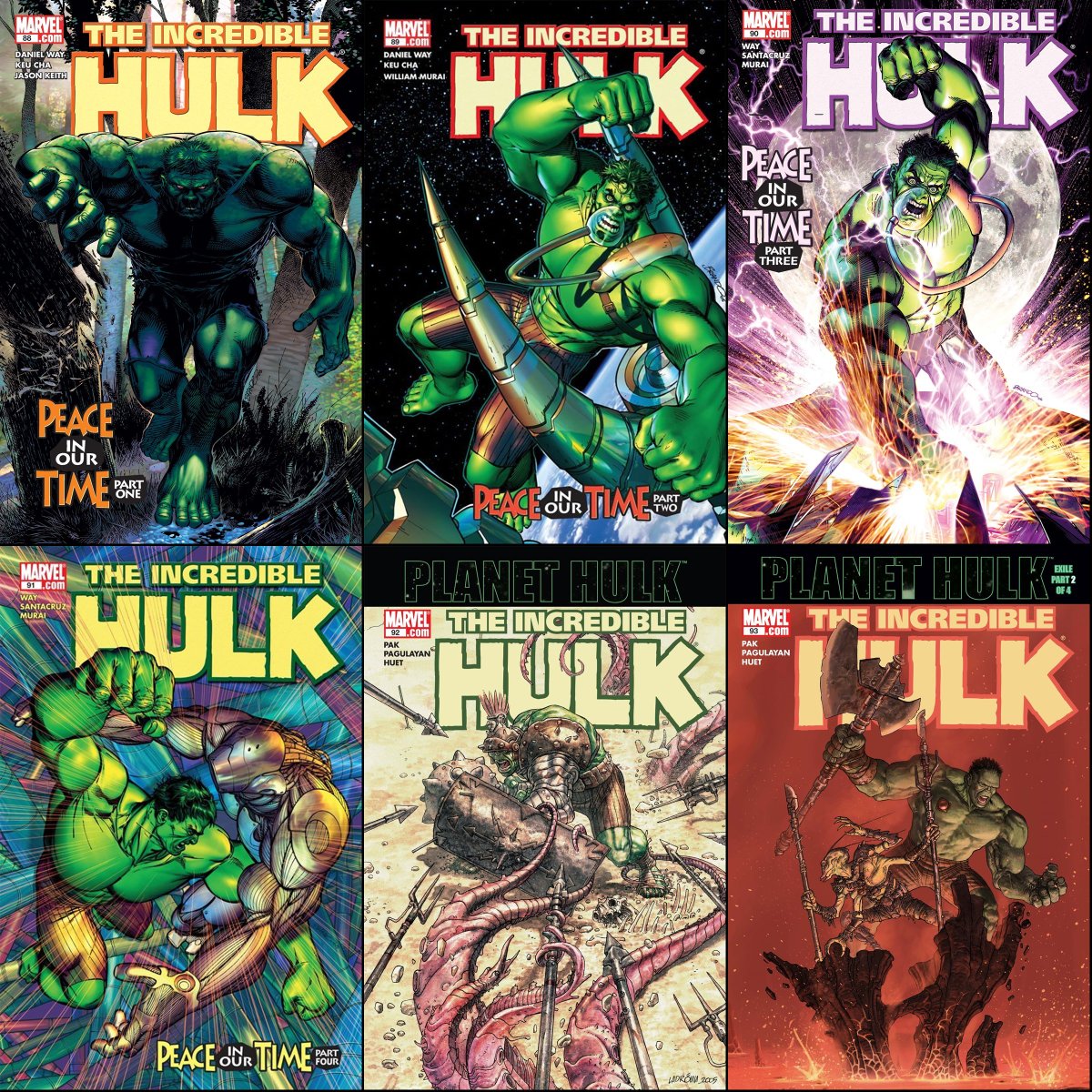 Hulk #88-93 from November 2005-March 2006.