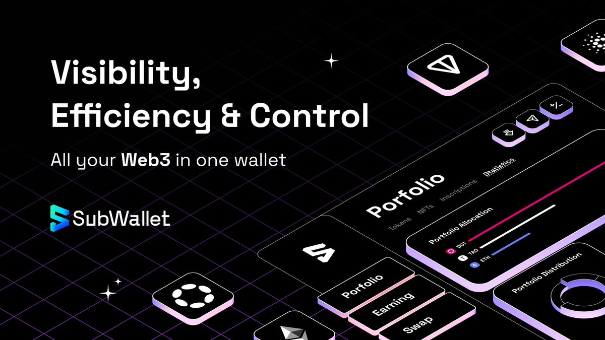 Managing assets in Web3 isn’t just about storing tokens
It’s about visibility, efficiency &amp; control across dozens of chains. SubWallet brings all of that into one wallet. Here’s how 👇