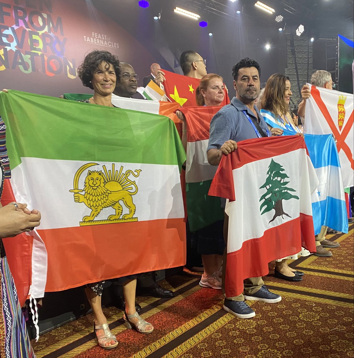 WOW. WOW. WOW. WOW. WOW. 
An incredible moment in Jerusalem last night. 
The Feast of Tabernacles organized by the International Christian Embassy Jerusalem. 
Christian supporters of Israel from 71 countries marched proudly to show their support for Israel. 
The remarkable