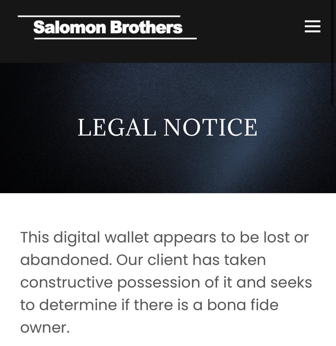 A few months ago, a mysterious actor broadcast 41,523 OP_RETURN messages to 39k+ Bitcoin wallets holding 2.3 million BTC — claiming the coins are “abandoned.”

It looks like someone’s trying to use abandoned property law to claim dormant Bitcoin 👀