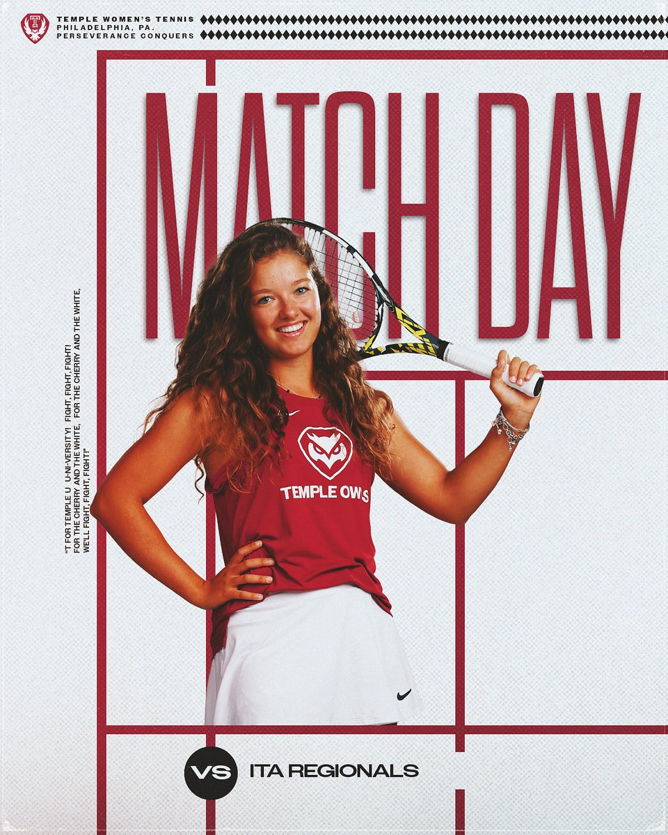 Did someone say ITAs⁉️

🆚 | ITA Regionals
📍 | Philadelphia, Pa. - Hamlin and Hecht Tennis Centers

#GoOwls