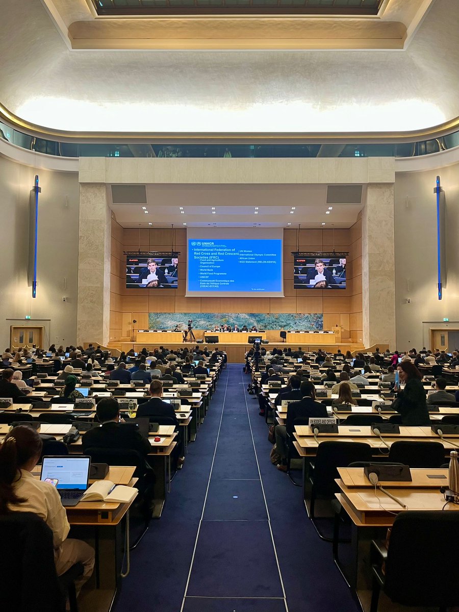 At UNHCR #ExCom, <a href="/ifrc/">IFRC</a> today reaffirmed its commitment to people on the move - including asylum seekers and refugees - saving lives along routes, addressing climate risks, and supporting communities across the full spectrum of displacement, all through #locallyledaction.