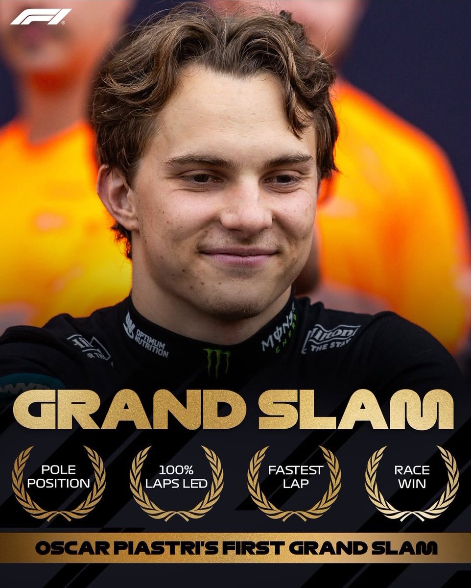 oopspiastri's tweet photo. anyway oscar piastri is the first mclaren driver to take a grand slam since mika häkkinen at the 1998 monaco gp.

he did it at the 2025 dutch gp https://t.co/is72n6AmsG