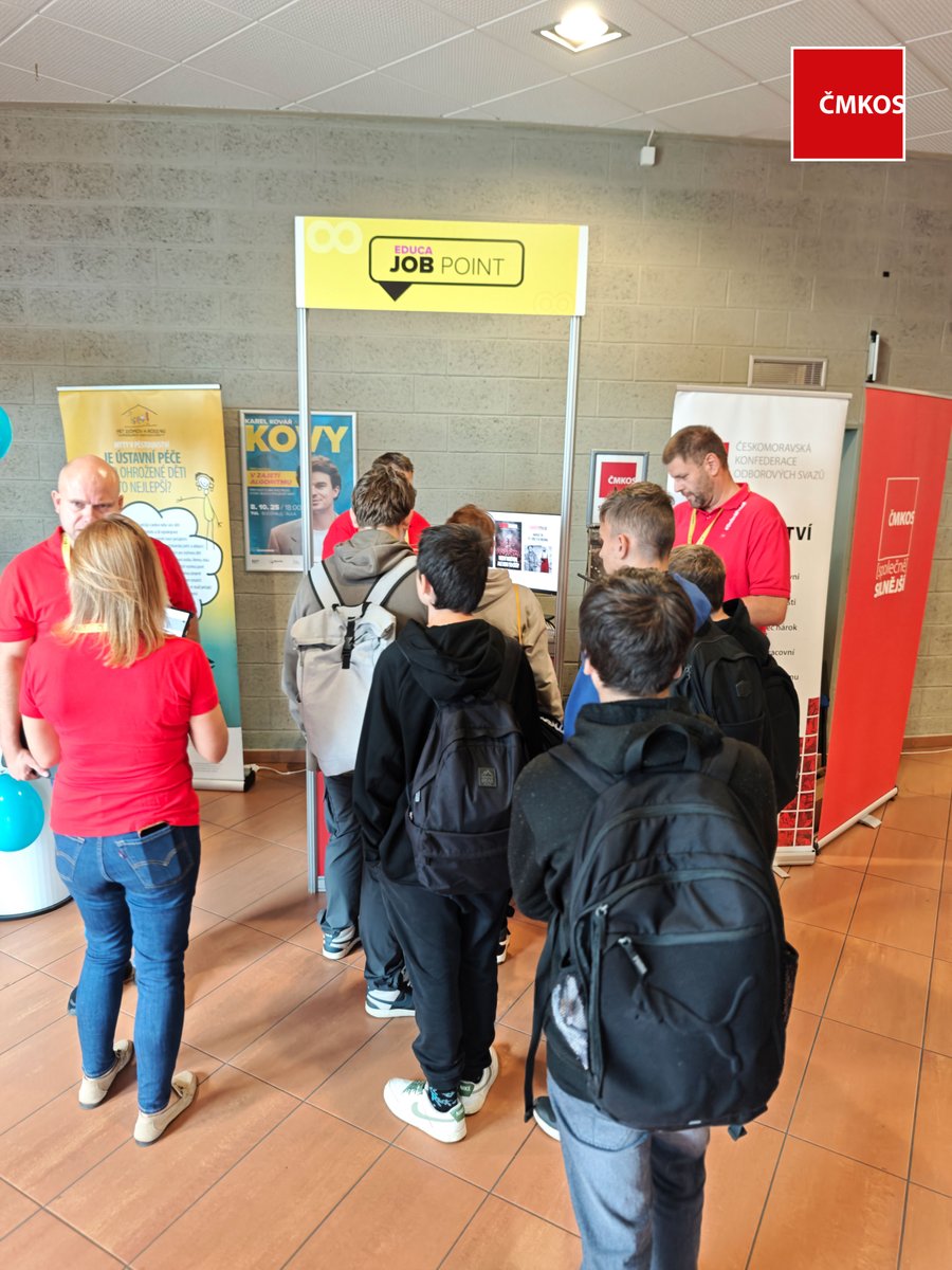 odbory's tweet image. 📍 LIBEREC — EDUCA 2025 💥
Jsme v Home Credit Areně až do soboty!

🕐 Dnes &amp;amp; zítra 9–18
🕐 Sobota 9–13
Zastavte se u stánku ČMKOS — probereme práci, odbory i budoucnost práce 🔥
➡️ educaweek.cz/expo
#EDUCA2025 #ČMKOS #odbory #Liberec @JStredula