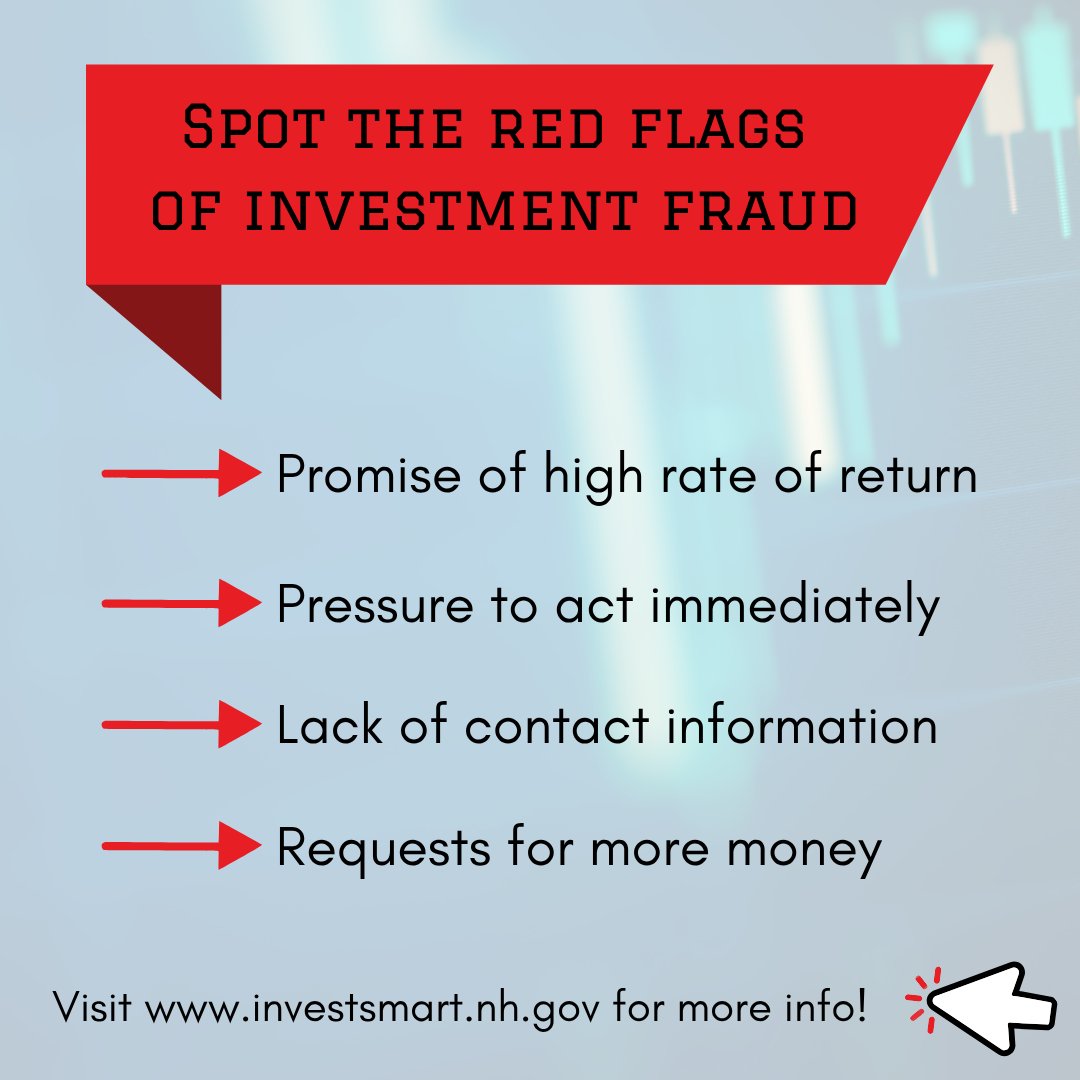 October is Cybersecurity Month! Visit <a href="/NASAA/">NASAA</a>’s website at nasaa.org/investor-educa… to learn how you can protect your online investments and spot the common signs of fraud #InvestSmartNH
