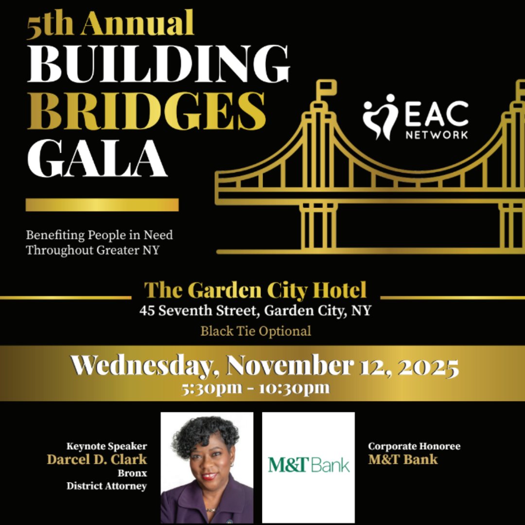 We thank Brancato Law Group for being a Sponsor of EAC Network’s 2025 Building Bridges Gala! With their support, EAC Network can continue delivering vital resources that help create stronger communities. 

➡️ Be part of the impact and register today! hubs.ly/Q03MNvgT0