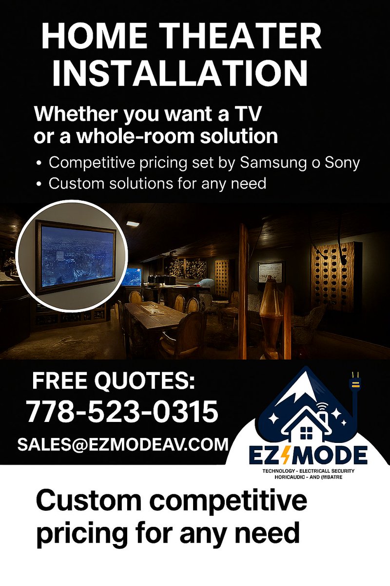 EZModeAV's tweet photo. 🖼️ Samsung Frame TV – Art Meets Entertainment!

Looking for a TV that doubles as stunning wall art? 

✅ Dealer pricing set by Samsung – the same as big box stores
✅ Custom installation for any space
✅ Support local and get personalized service with EZ Mode!

#EZMode https://t.co/16mAyeRV1x