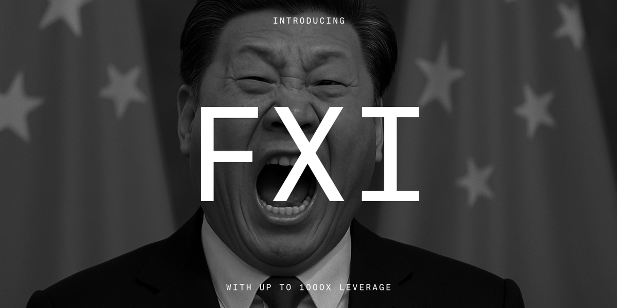 aevoxyz's tweet image. New Degen Listing: $FXI (iShares China Large-Cap ETF)

Trade it here with up to 1000x leverage:
degen.aevo.xyz/trading/fxi