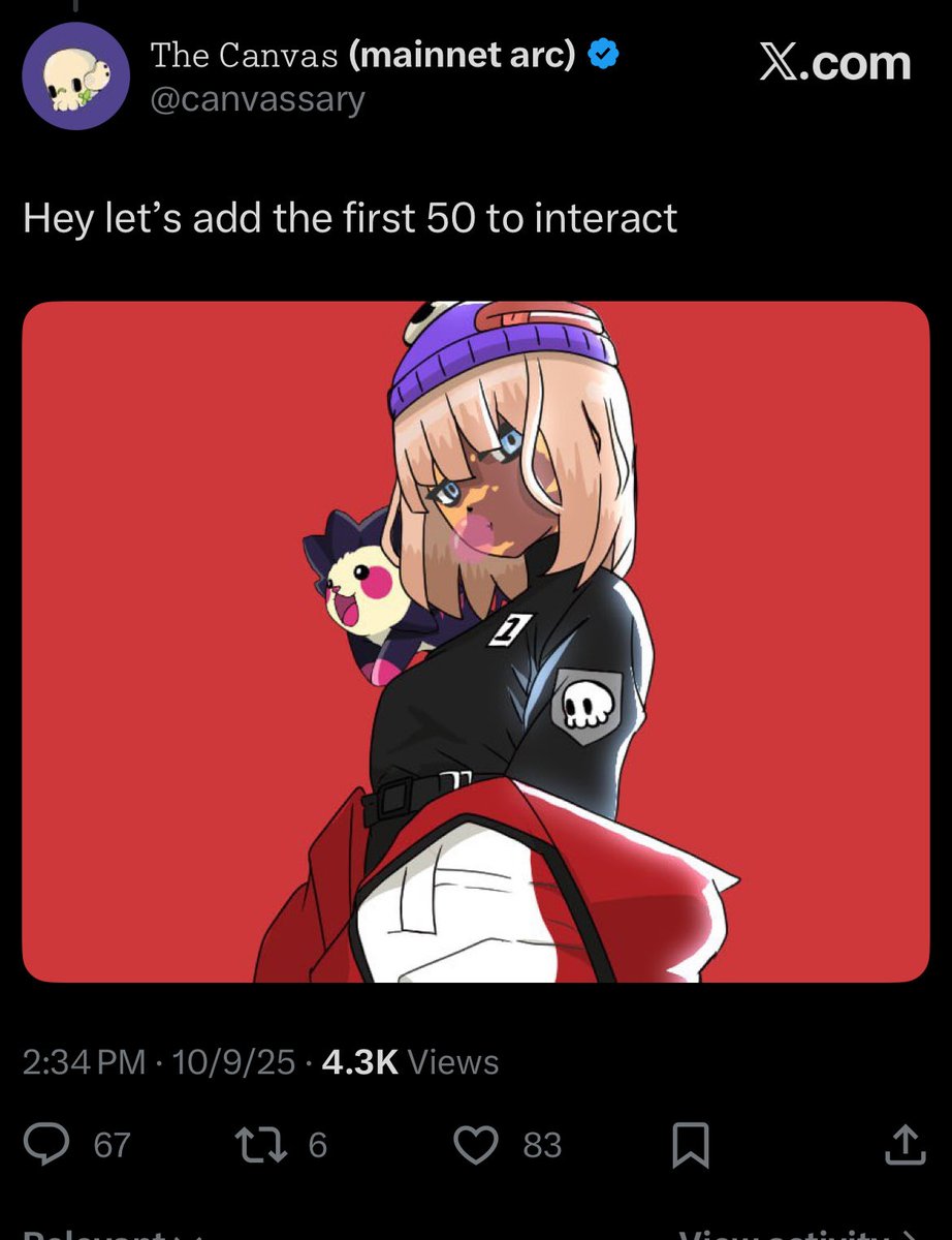 canvassary's tweet image. Open a ticket on The Canvas Discord with proof.

YATA!